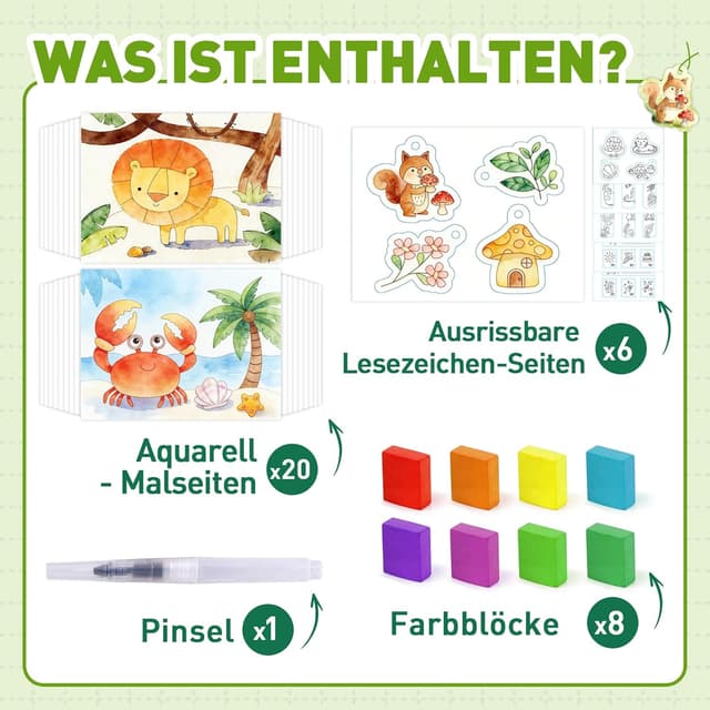 Thumbnail 1 de YPLUS Wassermalbuch für Kinder ab 3 Jahren