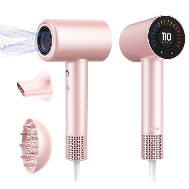 Detalle de CONFU Hair Dryer 110000 RPM ionic blow dryer ๐โ