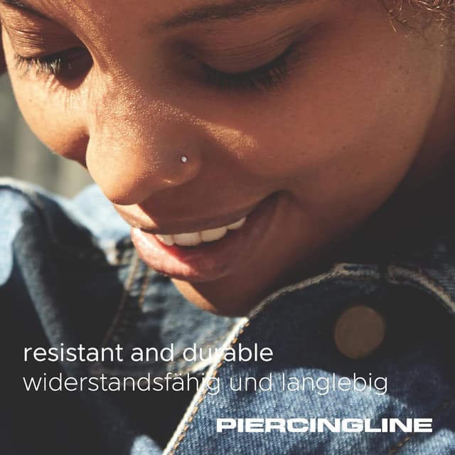 Thumbnail 2 de PIERCINGLINE Nasenpiercing 18G 6 mm acciaio 316L