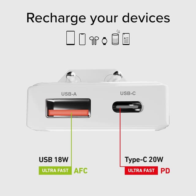 Thumbnail 3 de SBS Flexi 20 W Cargador GaN USB-C PD