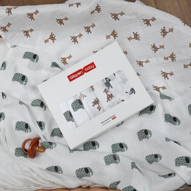 Thumbnail 6 de GLLQUEN BABY Muslin Squares 70x70 cm 6‑pack