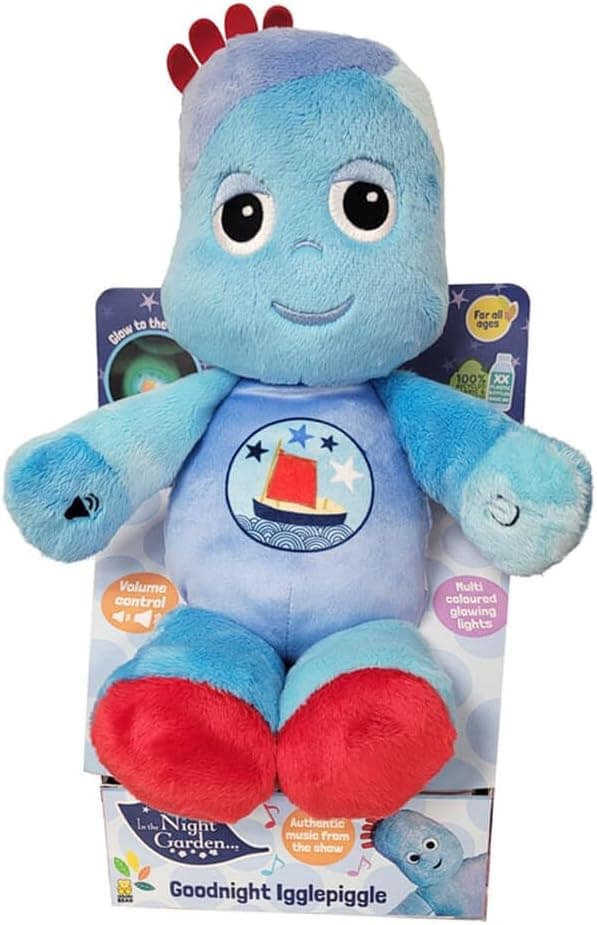 Detalle de In the Night Garden Goodnight Igglepiggle soft teddy bear with lullabies and glowing lights