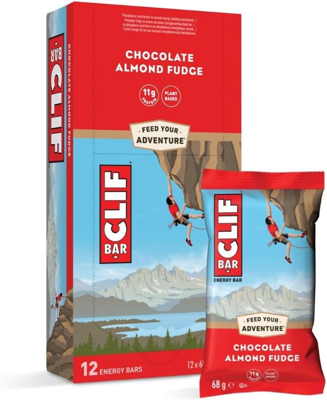 Detalle de CLIF BAR Chocolate Almond Fudge 12 x 68 g