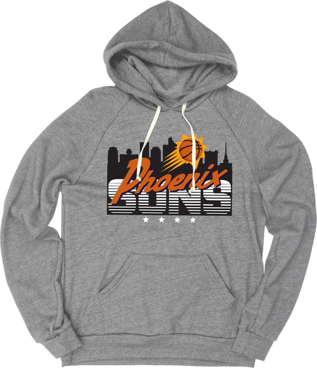 Detalle de Blue 84 NBA Officially Licensed Tri-Blend Hooded Sweatshirt (Flyline) – Atlanta Hawks