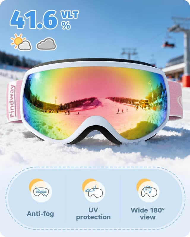 Thumbnail 1 de Findway Kids Ski Goggles