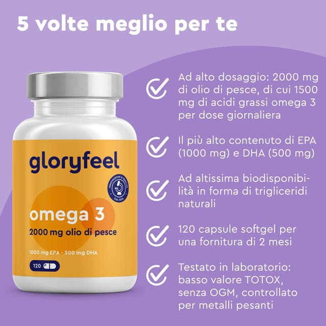 Thumbnail 2 de Omega 3 2000mg Olio di Pesce 120 capsule