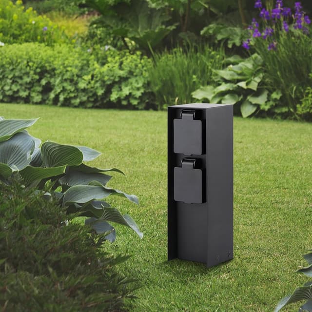 Thumbnail 6 de Gartensteckdosensäule 2 Steckdosen 3680 W