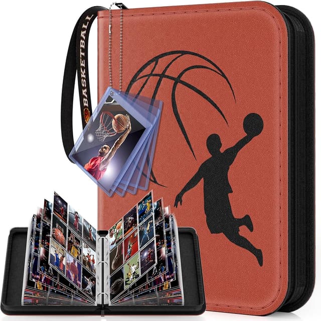 Detalle de Mlikero Basketball Card Binder 720-Pocket (3-Ring) with Display Wristband