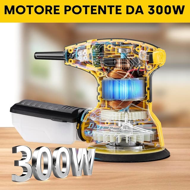 Thumbnail 2 de Enventor Levigatrice Orbitale 300W per fai da te 📐
