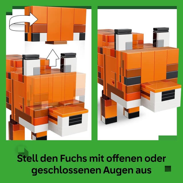 Detalle de LEGO Minecraft Fuchs 3D-Puzzle 21588 🧩