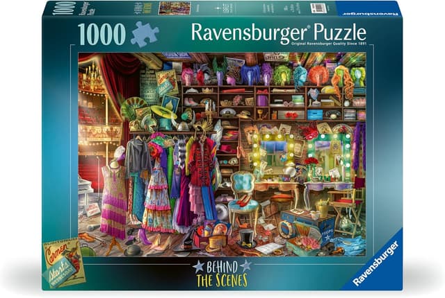 Detalle 2 de Ravensburger Aimee Stewart Behind the Scenes 1000 Piece Jigsaw Puzzle (Age 12+)