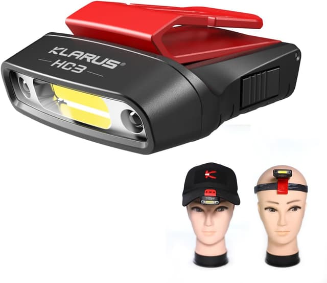 Detalle de Klarus HC3 Clip rechargeable à LED pour phare mains libres