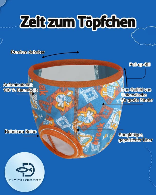 Thumbnail 2 de Kinder Töpfchentrainingshose 6er Set