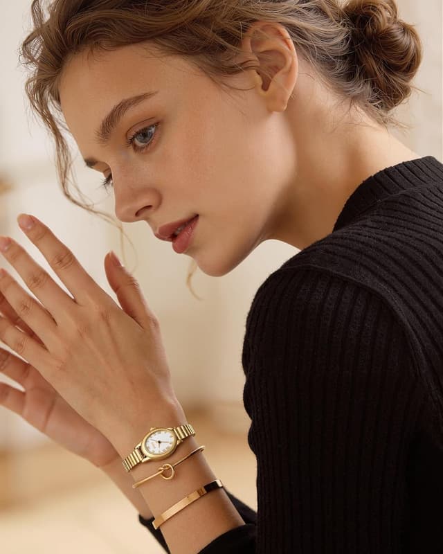 Detalle 2 de CIVO CIVO Vintage Armbanduhr für Damen 15-16 cm