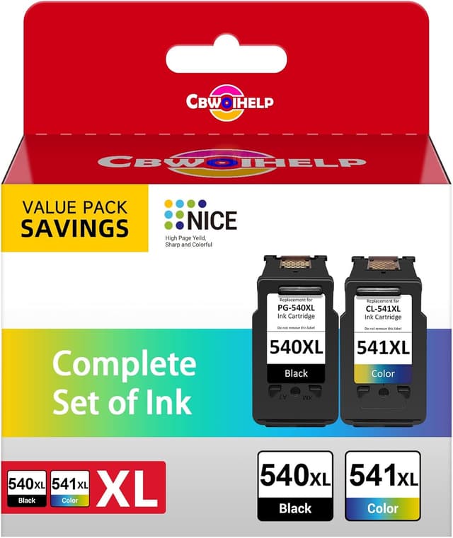 Detalle de Canon PG-540 & CL-541 XL Combo Pack 2 ink cartridges 🖨