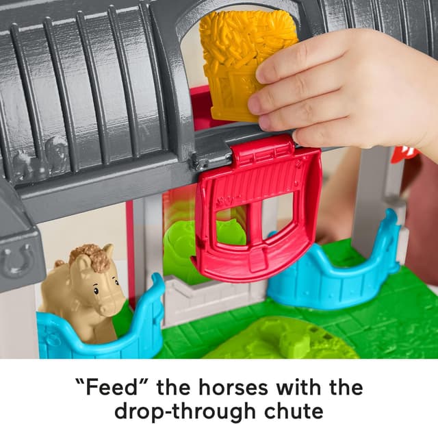 Detalle 2 de Fisher-Price Little People Friendly Horses Stable Playset (HWR84)
