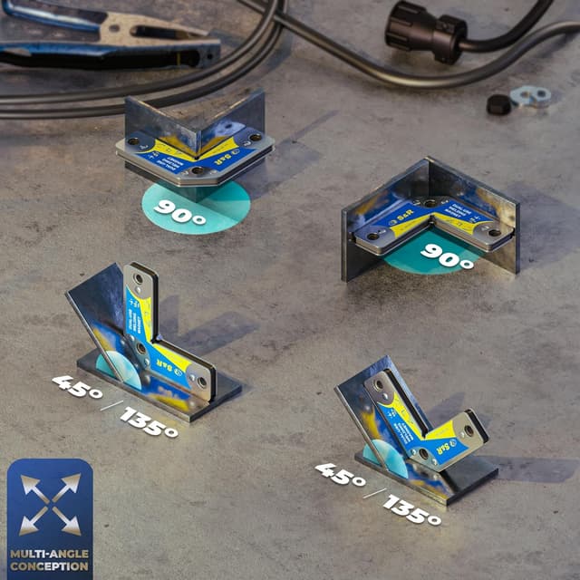 Detalle 2 de S&R Magneti per Saldatura set angoli 7×2 📐