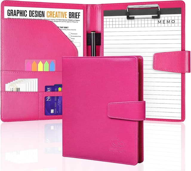 Detalle de Agoer Porte Bloc A5 rose rouge