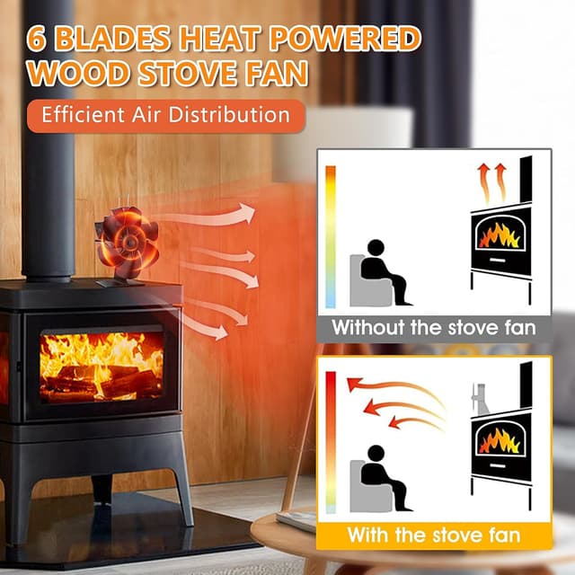 Thumbnail 4 de Hanaoyo Stove Fan 6-blade heat-powered stove fan
