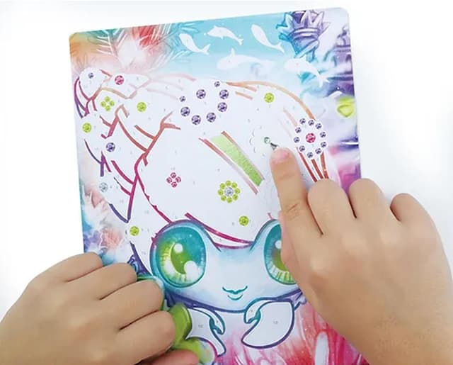 Thumbnail 6 de Nebulous Stars Paillettes et Feuilles Métallisées « Foil Art » — kit de loisirs créatif Marinia (3 tableaux)