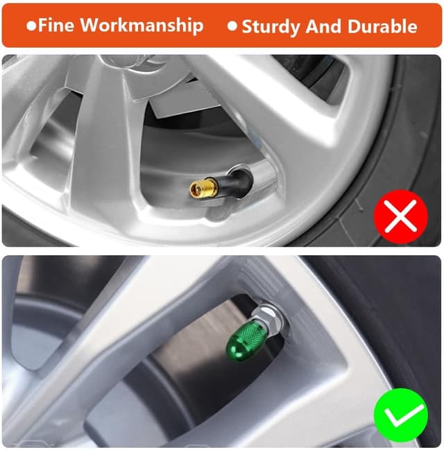 Thumbnail 4 de SENZEAL Valve Caps Bullet Style 5Pcs