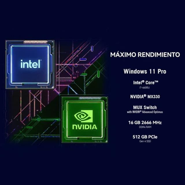 Detalle 2 de Vanwin GLX257KU Portátil i7, 16GB, SSD 512GB, NVIDIA MX330