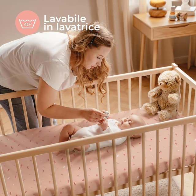 Thumbnail 6 de Dreamzie Set 2 Lenzuola 60x120 per lettino