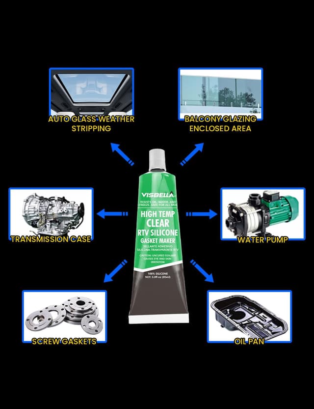 Thumbnail 4 de Visbella Hochtemperatur RTV Silikondichtung 315°C