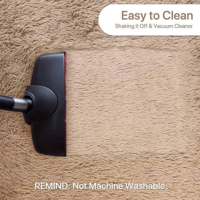 Thumbnail 3 de BEIMO Tapis Shaggy Blanc Neige 60x120cm đźŹ