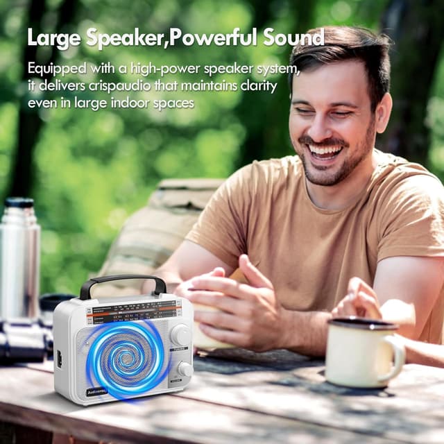 Detalle 2 de Audiocrazy Radio portatile AM/FM 1800 mAh