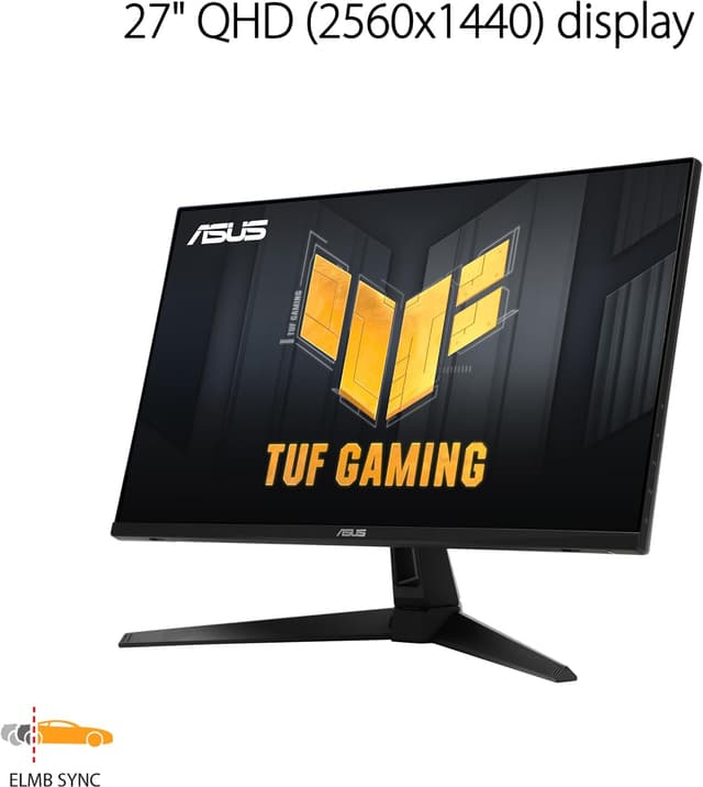 Thumbnail 1 de ASUS TUF VG27AQ3A 27-Inch QHD Gaming Monitor
