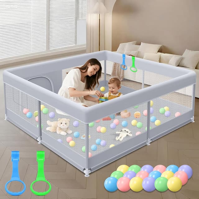 Imagen de XVISHX 50 x 50 Inch Baby Playpen en OfertitasTOP