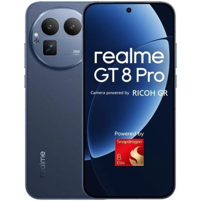 Detalle de realme GT 8 Pro 5G de 16GB y 512GB con pantalla 6,79" Azul