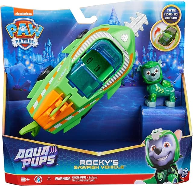Detalle 2 de Patrulla Canina - Aqua PUPS Coche Transformable Pez Sierra