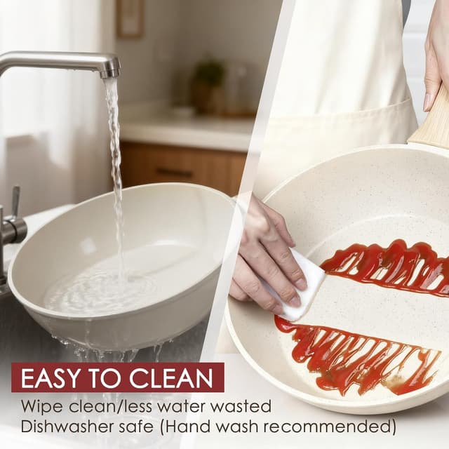 Thumbnail 4 de Kikcoin 31-Piece Nonstick Pots and Pans Set