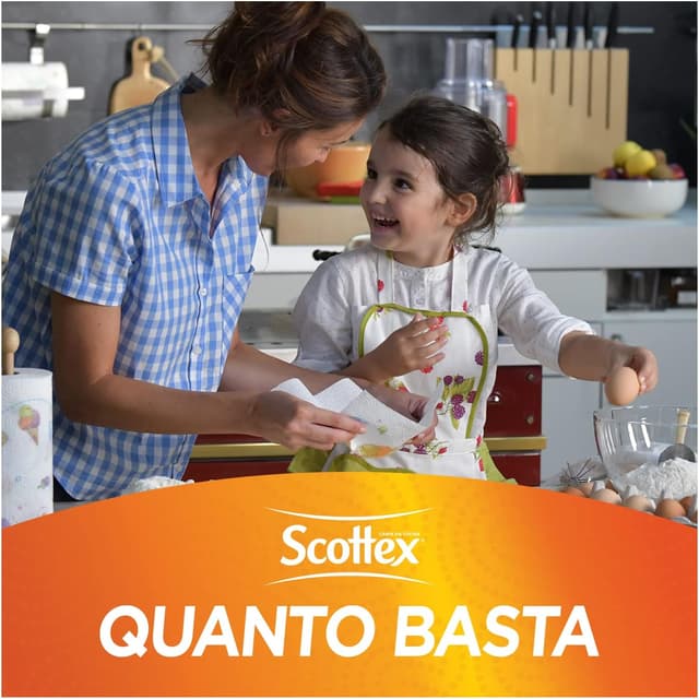 Detalle 2 de Scottex Quanto Basta carta cucina 24 rotoli 🧻