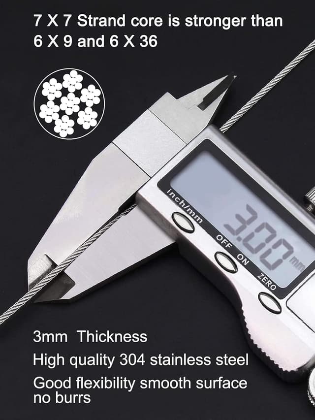 Thumbnail 2 de TooTaci CĂąble acier 3mm 10M đ