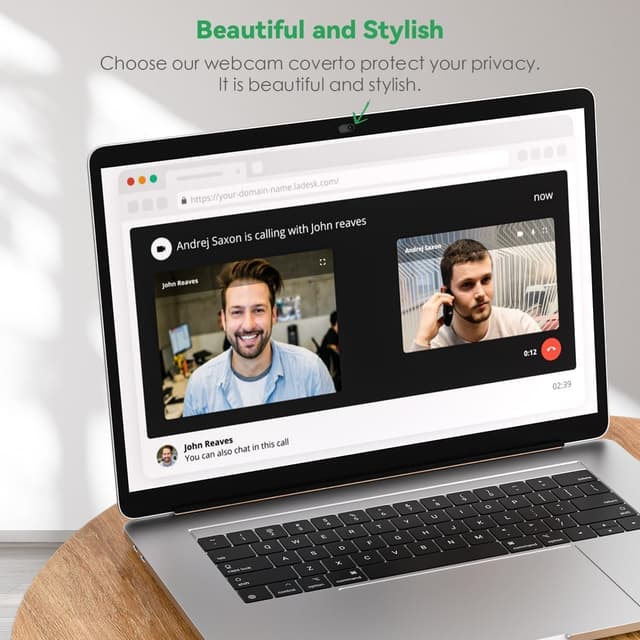 Detalle 2 de CloudValley Webcam-Abdeckung aus Metall 2 Stück