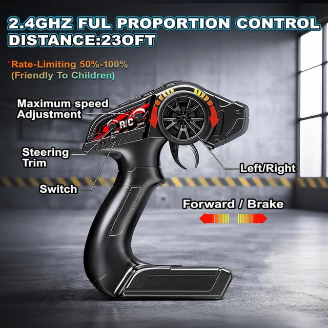 Thumbnail 6 de Womaqu Macchina Telecomandata 1:18 4WD 40 km/h Fuoristrada 2.4GHz con 2 batterie 7.4V
