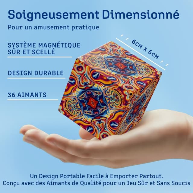 Thumbnail 4 de Shashibo Cube Transformable 36 aimants đź§©
