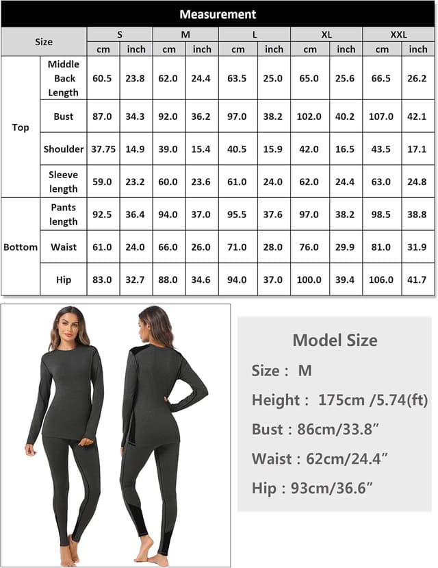 Thumbnail 6 de Terecey Intimo Termico Donna completo: maglia a maniche lunghe e leggings caldi