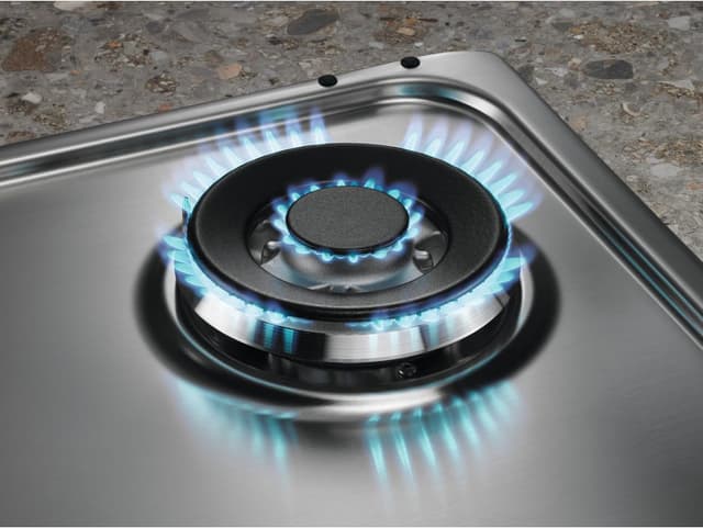 Detalle de Electrolux Piano cottura a gas Serie 300 EGS75362X da 75 cm, 5 fuochi SlimLine con griglia in ghisa e StepPower
