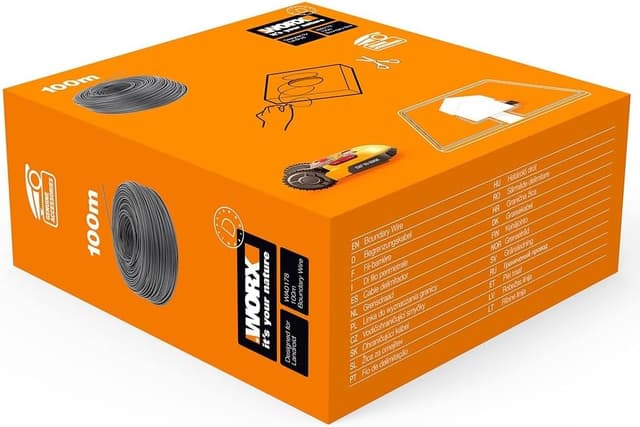 Detalle de WORX WA0178 filo perimetrale da 100 m per robot rasaerba Landroid, colore nero
