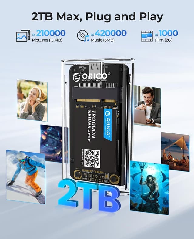 Detalle 1 de ORICO Boîtier mSATA SSD 5 Gbit/s 2 TB