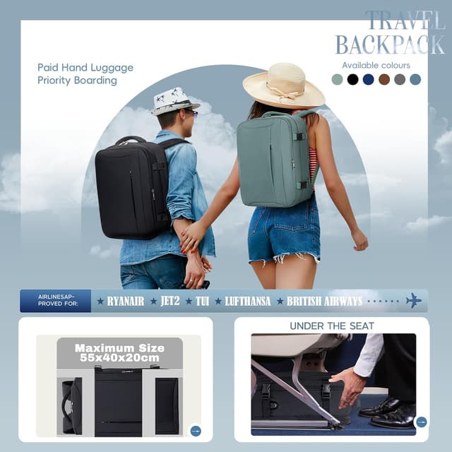 Detalle de Xkdoai Ryanair cabin bag 55x40x20