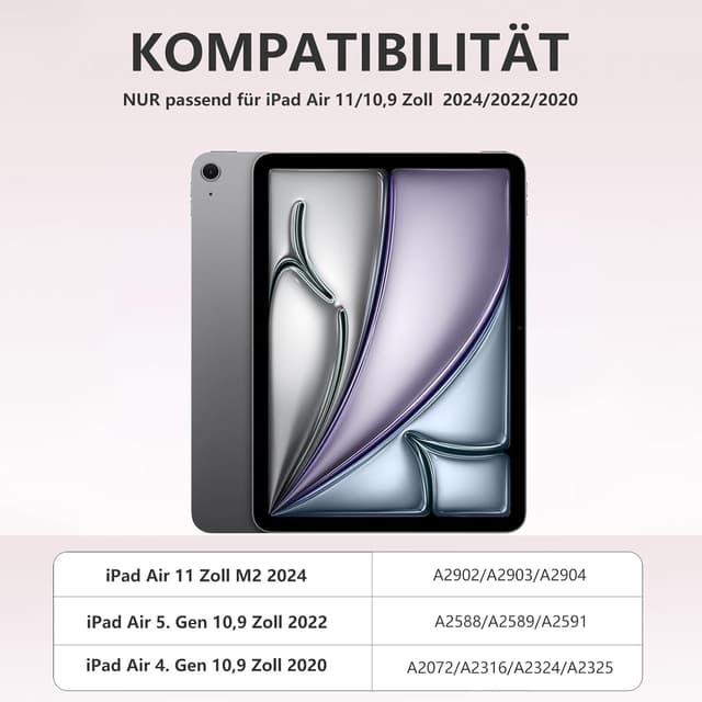 Thumbnail 1 de drivego Hülle mit Tastatur iPad Air 11 Zoll