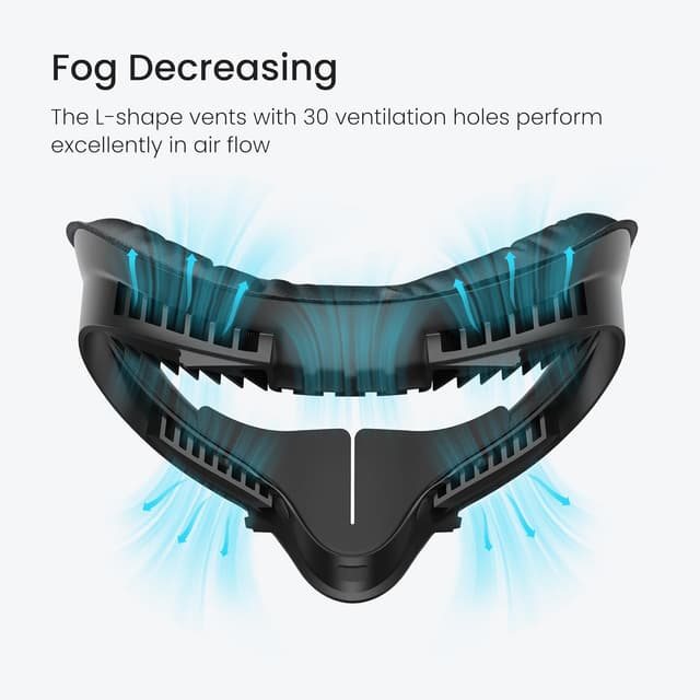 Detalle de KIWI design Comfort Face Pad Cushion for Quest 2 VR headset