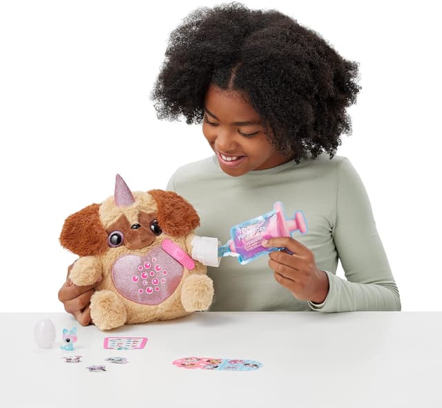 Thumbnail 6 de Rainbocorns Puppycorn Rescue Surprise Peaches the Sausage collectable plush with 12+ surprises (Peel & Reveal heart)