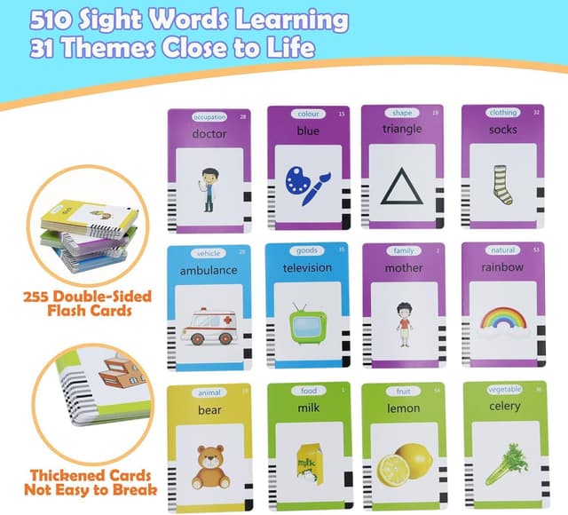 Detalle 2 de Spanish & English 510 Words Bilingual Talking Flash Cards (Alphabet & Picture Cards) by Spanish & English