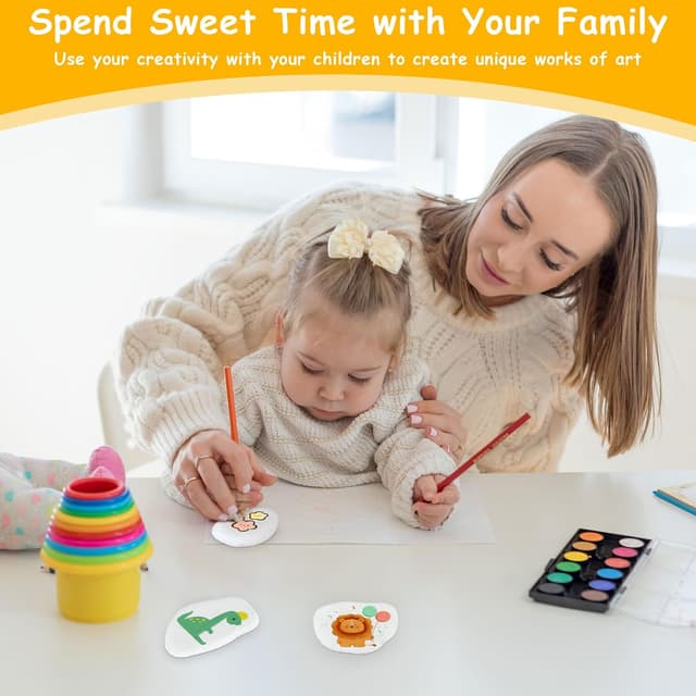 Detalle 1 de XMDROU Bemal-Steine 15 glatte Kiesel 3-8 cm